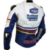 Honda Rothmans Classic Replica Leather Biker Armoured Motorcycle Jacket